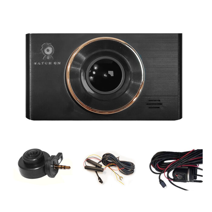 New 4 inch car black box with 3 cameras