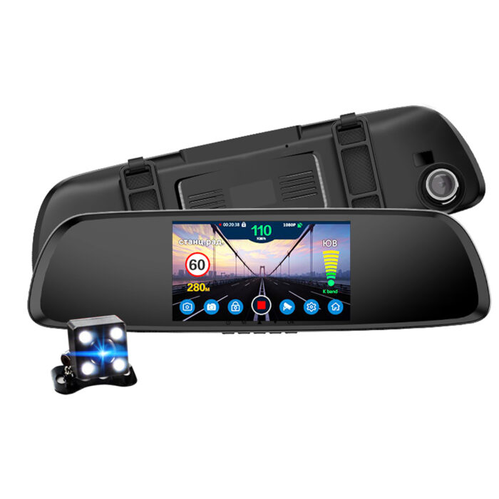 Mirror car black box with radar detector - Image 2